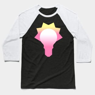 Glowing Bulb Showing Smart Idea Concept 1 Baseball T-Shirt